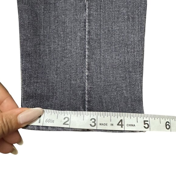 AO.LA You Look Good Womens Gray Distressed Skinny Stretch Denim Pants Size 27 - Picture 8 of 11